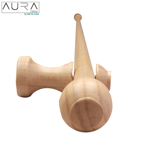 Set Simple de Madera Natural 19 MM X 2,00 Mt Terminal Bola-4