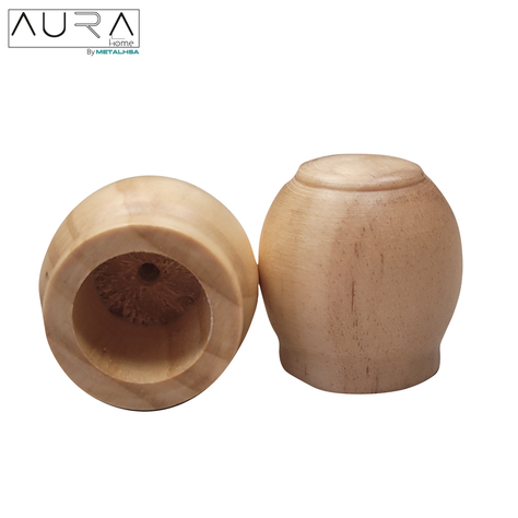Set Simple de Madera Natural 19 MM X 2,00 Mt Terminal Bola-6