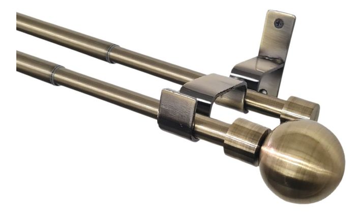 Set Extensible De 170-320 Cm Color Bronce Y Terminal Bola-0