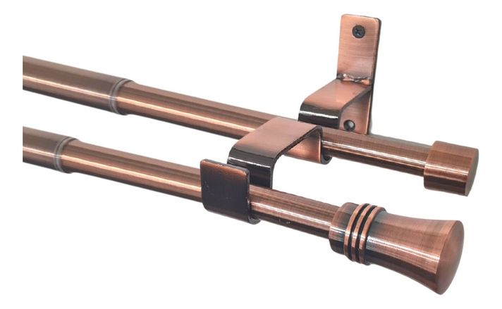 Set Extensible De 120-210 Cm Color Cobre Y Terminal Cónico-0
