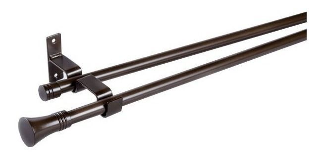 Set Extensible De 120-210 Cm Color Café Y Terminal Cónico-1
