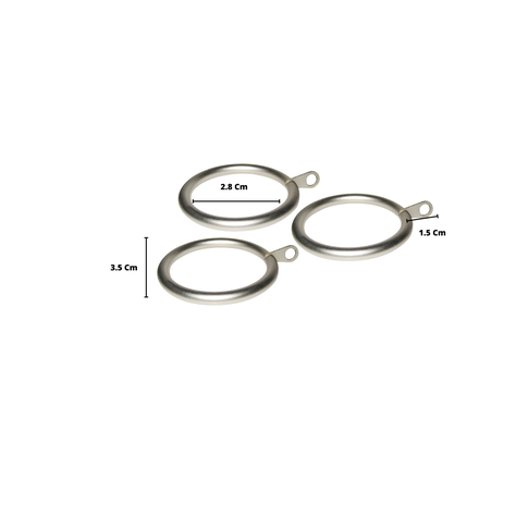 Pack 10 Unidades Argolla De Metal Satín Para Cortina 19 Mm-1