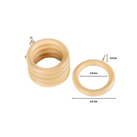 Pack 10 Anillas De Madera Color Natural 19 Mm-2