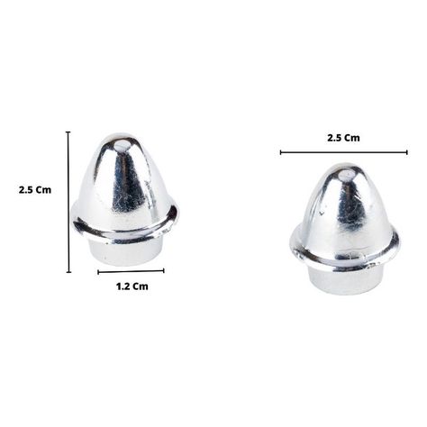 Pack 2 Unidades Terminal Cromado Liso 12 Mm-2