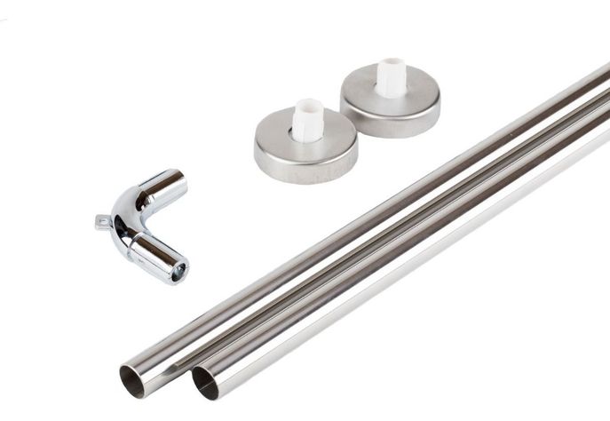 Set Angular Cromado 19 Mm Para Ducha 80 X 80 Cms-0