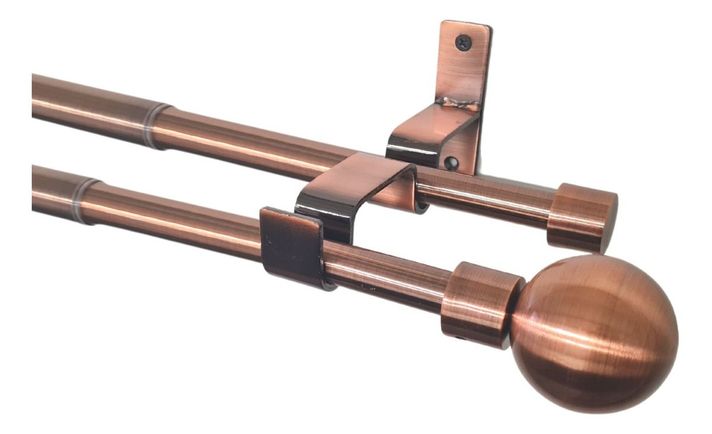 Set Extensible De 170-320 Cm Color Cobre Y Terminal Bola-0