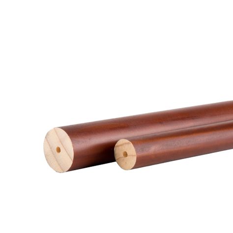 Barra De Madera Color Chocolate De 35 Mm X 1.50 Mt-1
