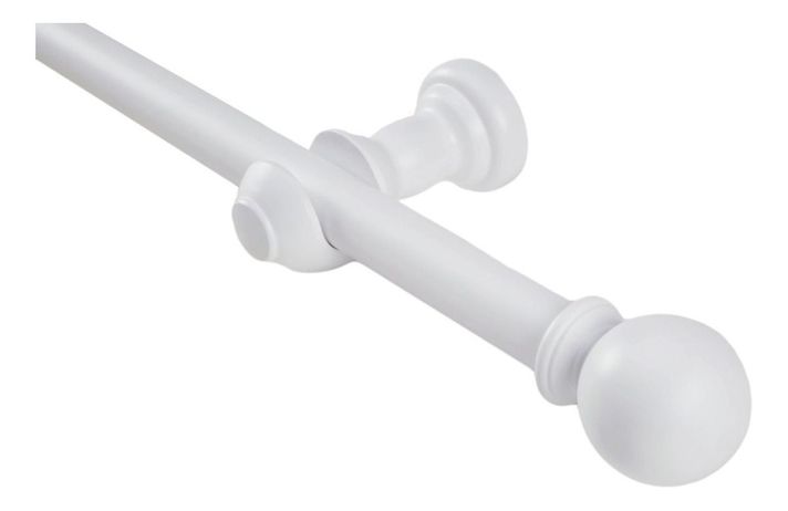 Set Simple De Madera Blanco 2.00 Mt Terminal Bola-0