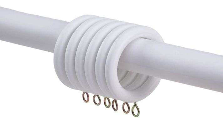 Set Simple De Madera Blanco 2.00 Mt Terminal Bola-2