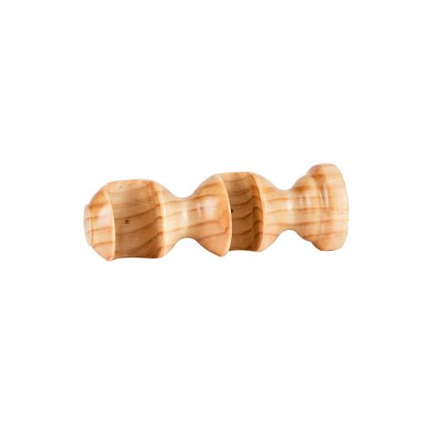 Pack 2 Unidades Soporte Doble De Madera Natural 19/28 Mm-1
