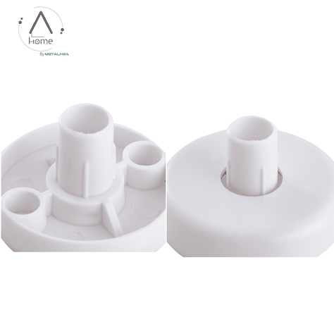 Pack 2 Unidades Flanche Plastificado 25 MM Color Blanco-2