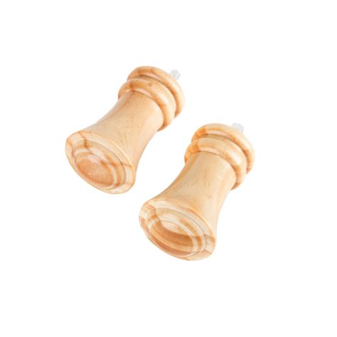 Pack 2 Unidades Terminal Queen De Madera Natural 28 Mm-0