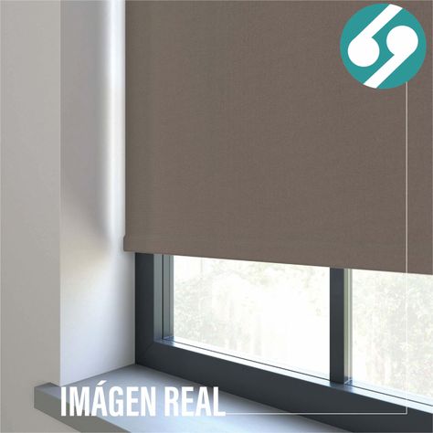 Cortina Roller Blackout Tostado 90 X 250 Cm-2