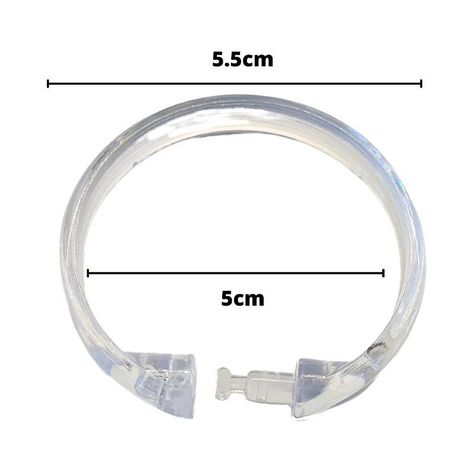 Pack De 12 Ganchos Transparentes Para Cortina De Ducha-2