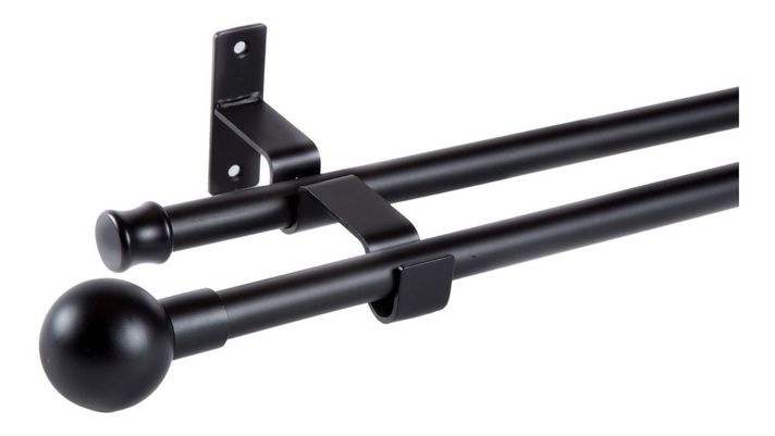 Set Extensible De 170-320 Cm Color Negro Y Terminal Bola-0