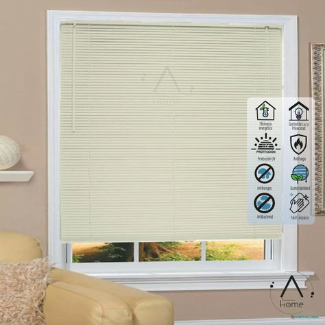 Persiana Veneciana Pvc 25MM 120X165 Cm Manual Beige-2