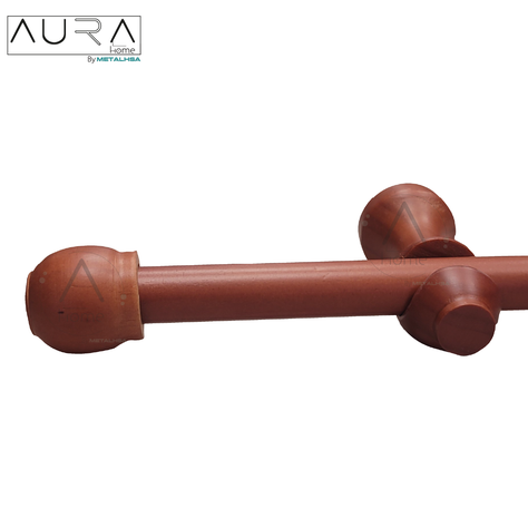 Set Simple de Madera Chocolate 19 MM X 1.50 Mt Terminal Bola-5