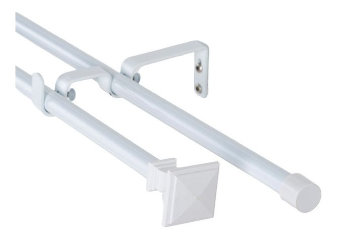 Set Doble Extensible 120-200 Cm Color Blanco Terminal Prisma-0