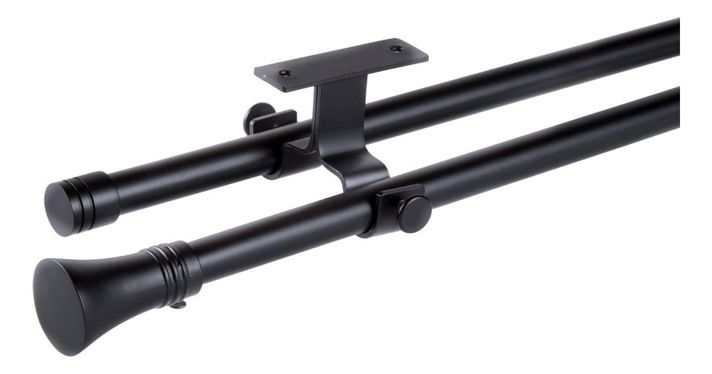 Set Extensible Techo 170-320 Cm Color Negro Terminal Cónico-0