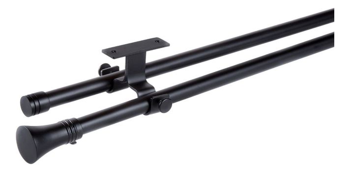 Set Extensible Techo 170-320 Cm Color Negro Terminal Cónico-1