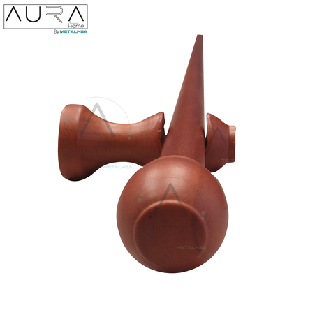 Set Simple de Madera Chocolate 19 MM X 2,00 Mt Terminal Bola-1