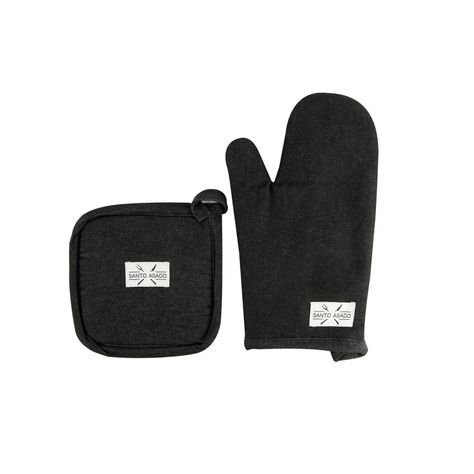 Set Toma Olla Y Guante Negro-0