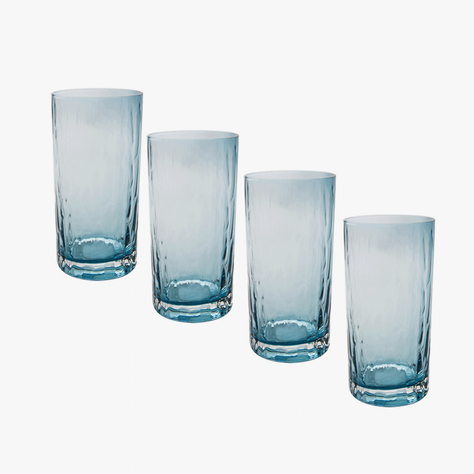 Set 4 Vasos Largo para Mojito - Mawun Azul-2