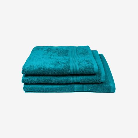 Toalla de mano - 100% Algodon 550grs 45x90cm Ultra absorbente Turquesa-0