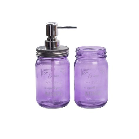 Set Dispensador y Vaso Vintage-0
