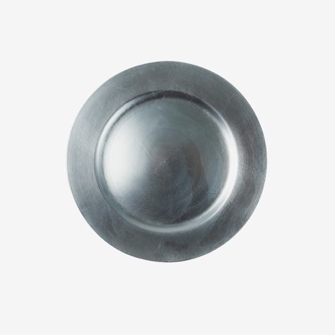 Plato Base Plateado Set 4 Pzs-0