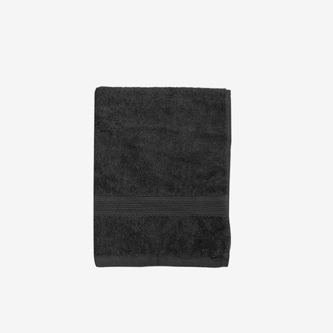 Toalla de baño grande - 100% Algodon 550grs 90x150cm Ultra absorbente Negra-1