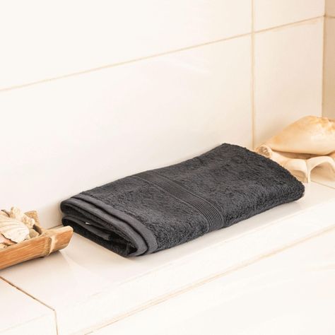 Toalla de baño grande - 100% Algodon 550grs 90x150cm Ultra absorbente Negra-2