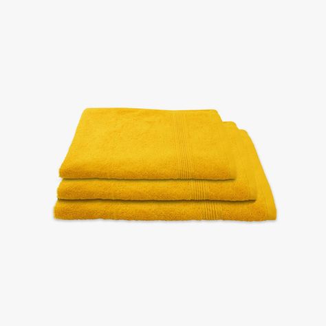 Toalla de baño - 100% Algodon 550grs 70x140cm Ultra absorbente Mostaza-0