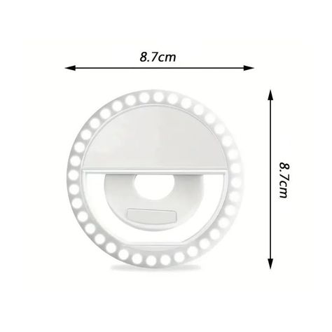 Pack de 10 aros de luz Led para celulares y tablet USB-2
