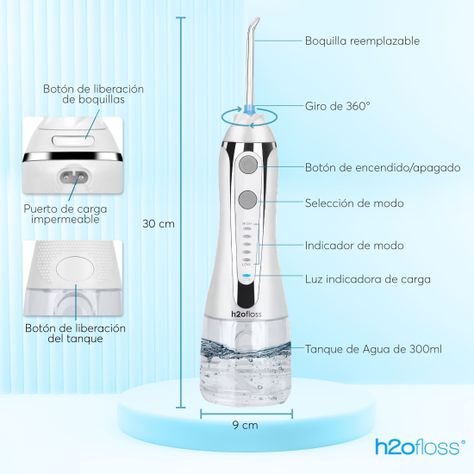 Irrigador Dental Limpieza Bucal H2ofloss Irrigador Bucal-5