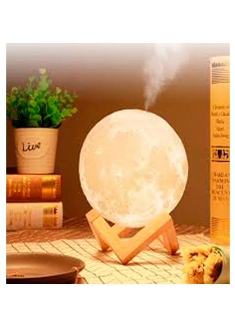 Lampara luna llena 3d con humidificador de aire-2