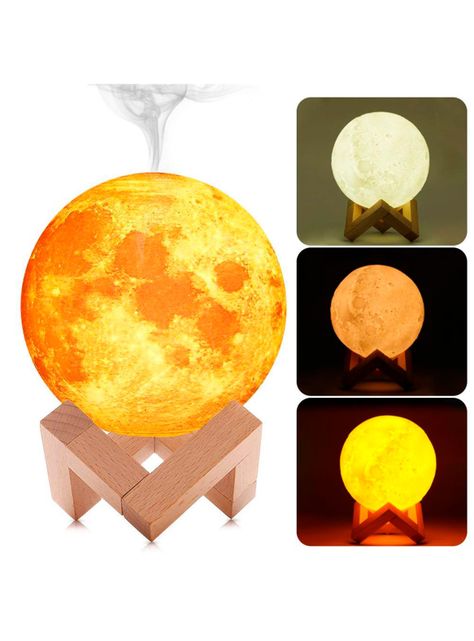 Lampara luna llena 3d con humidificador de aire-1