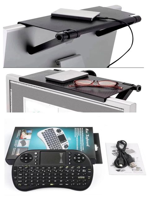 mini teclado smart tv + mini repisa tv-1
