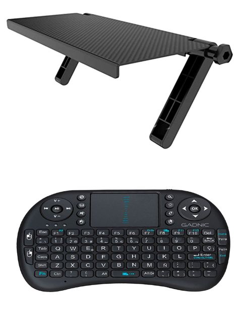 mini teclado smart tv + mini repisa tv-0