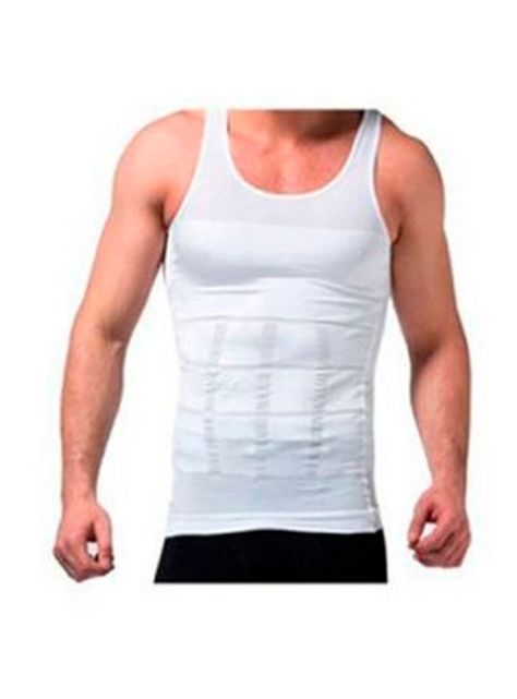 Camiseta reductora blanca sin mangas L-0