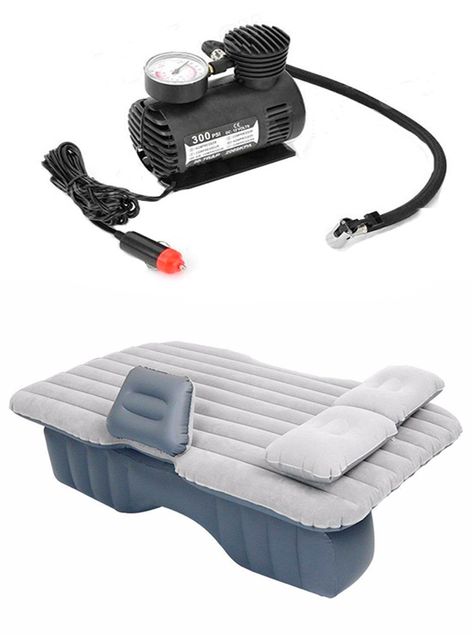 compresor auto + colchon inflable auto-0