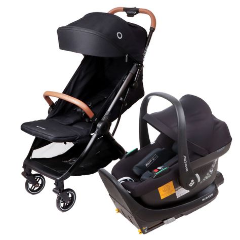 Coche Travel System Eva Black/ Cabriofix I-Size Maxi Cosi-0