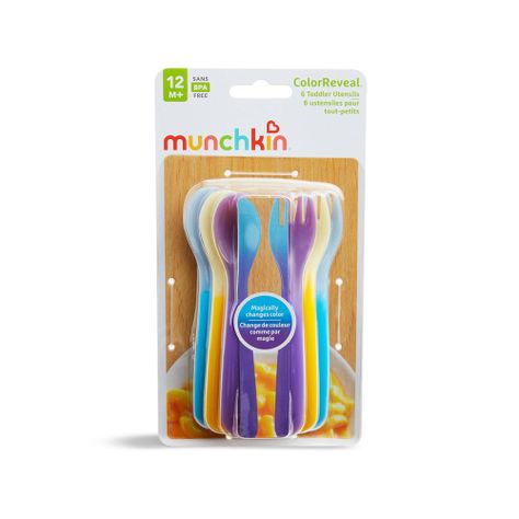 Set De Tenedor Y Cucharas Que Cambian De Color (6 Piezas) Munchkin-4