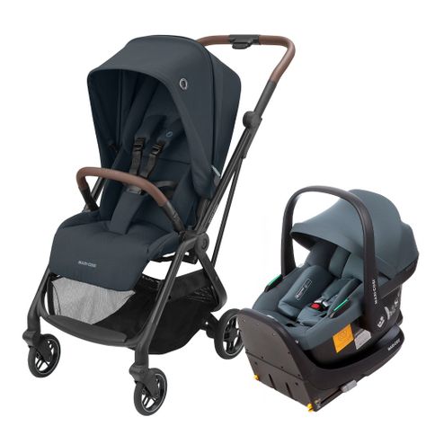 Coche Travel System Leona 2 /Cabriofix Essential Graphite Maxi Cosi-0