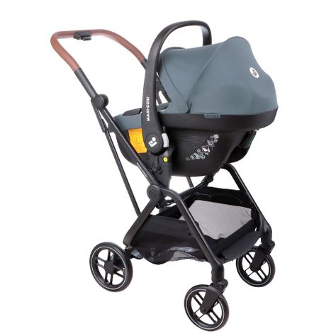 Coche Travel System Leona 2 /Cabriofix Essential Graphite Maxi Cosi-2
