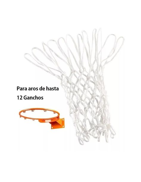 Red Basquetbol Baloncesto Muuk 6mm Resiste Sol Y Lluvia Par-1