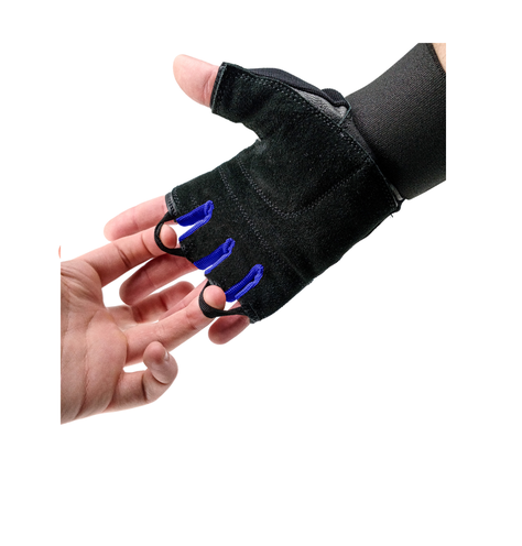 Guantes Gym Cuero Entrenamiento Pesas Fitness Muuk Reforzada-3