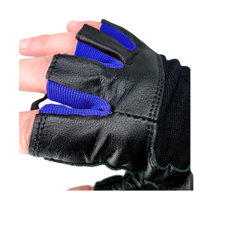 Guantes Gym Cuero Entrenamiento Pesas Fitness Muuk Reforzada-7
