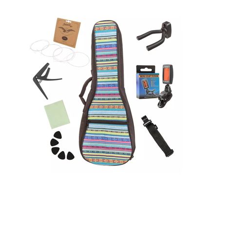 Ukelele Epic 21 Soprano Uk2101 Colores + Funda Estilo Maori-5