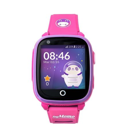Reloj Smartwatch Soymomo Space 4G GPS Celular Rosado-1